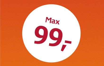 Rejs for max 99,- med Orange